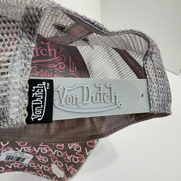 NWT Von Dutch Holographic Trucker Hat VD Logo Y2K Iridescent - Picture 8 of 12